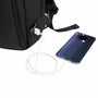 Sac à dos ordinateur ultra plat Nova Slim noir avec port de chargement USB externe et téléphone