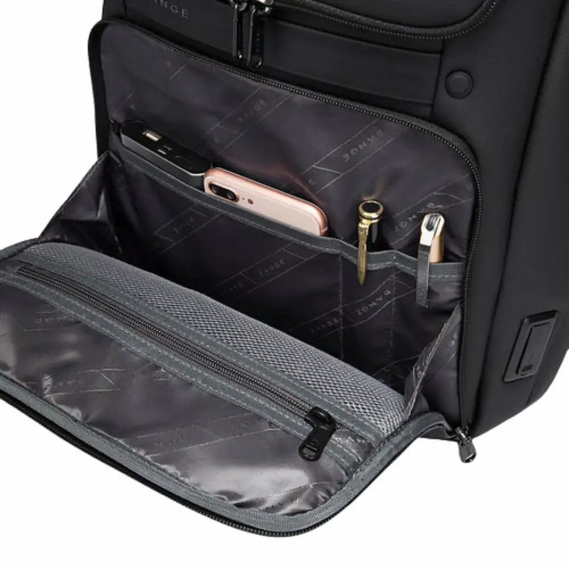 Sac à dos ordinateur ultra plat Nova Slim ouvert avec poche frontale organisée