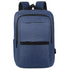 Sac à dos ordinateur usb en tissu bleu marine avec zippers et bretelles noires