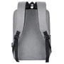 Sac à dos ordinateur usb en tissu gris avec bretelles réglables pour ordinateur portable