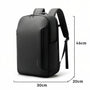 Sac à dos PC 16 pouces Deneb XI noir minimaliste avec compartiments et bretelles ajustables