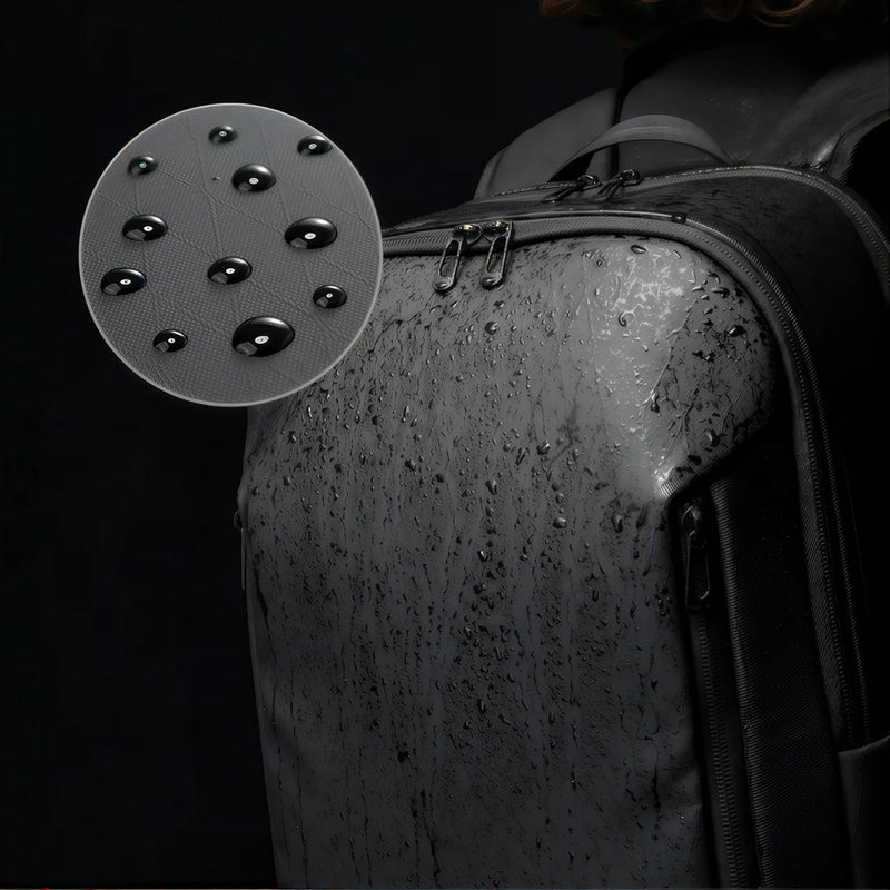 Sac à dos PC 16 pouces Deneb XI imperméable gris foncé avec plusieurs compartiments