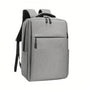 Sac à dos PC portable 17 pouces Urban Nova en tissu gris clair avec plusieurs compartiments zippés