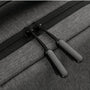 Fermeture éclair noire avec deux tirettes sur tissu gris du Sac à dos PC portable 17 pouces Urban Nova