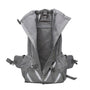 Sac à dos pour chien gris avec bandes réfléchissantes et poches en mesh