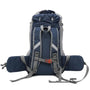 Sac à dos pour chien en bleu foncé et gris avec bretelles rembourrées et ceinture