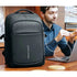Sac à dos pour étudiant noir moderne avec plusieurs compartiments et port de charge USB