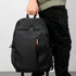 Sac à dos pour le collège Pack n GO noir avec étiquette orange