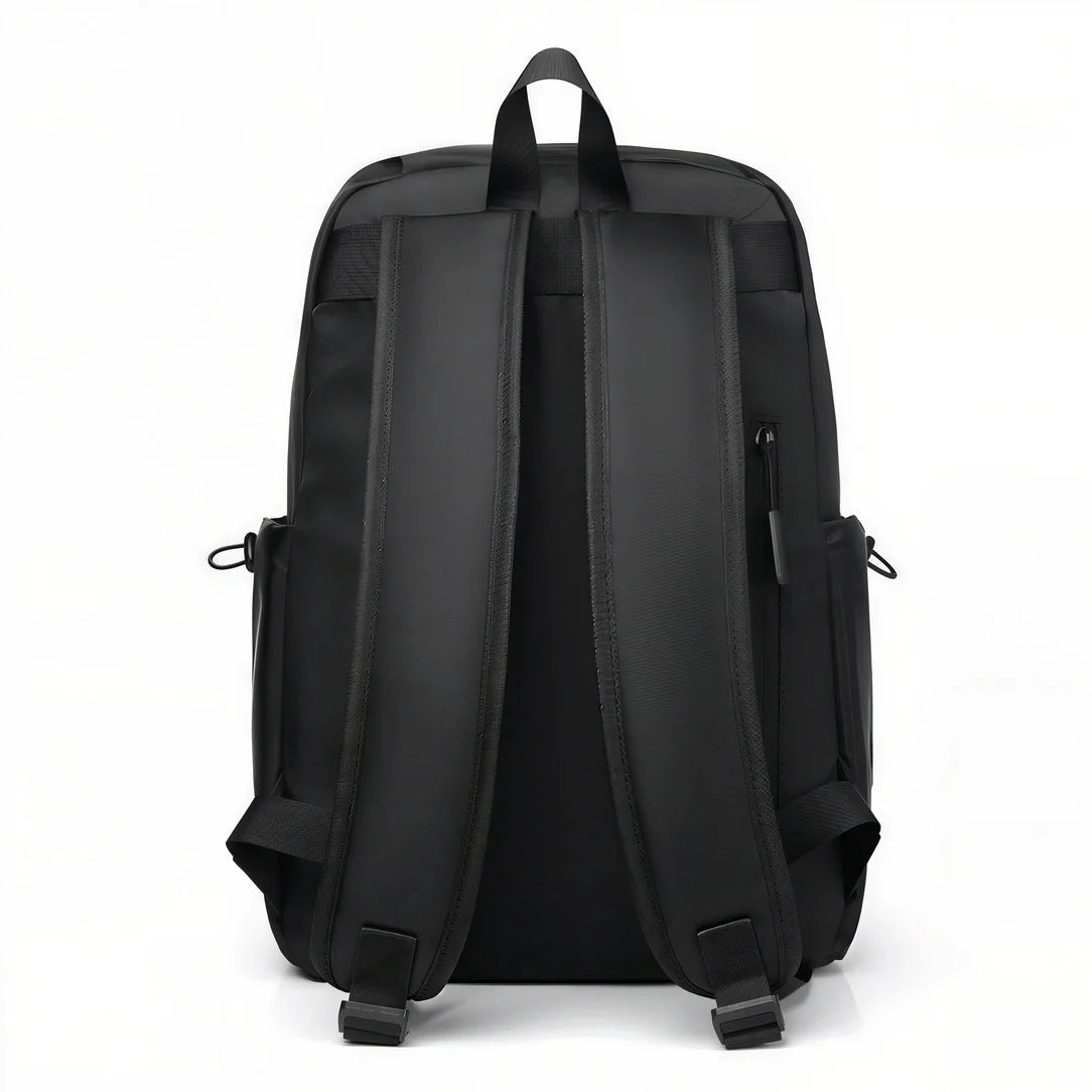 Sac à dos pour le collège Pack nGO noir avec bretelles rembourrées et poignée supérieure