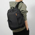 Sac à dos pour le collège Pack n GO noir résistant à l’eau avec plusieurs compartiments
