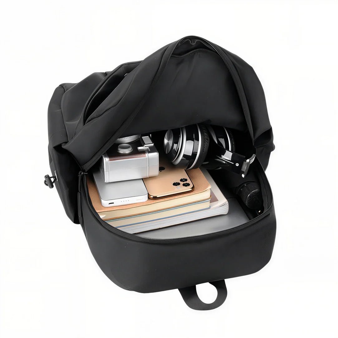 Sac à dos pour le collège Pack n GO ouvert avec livres, électronique et écouteurs