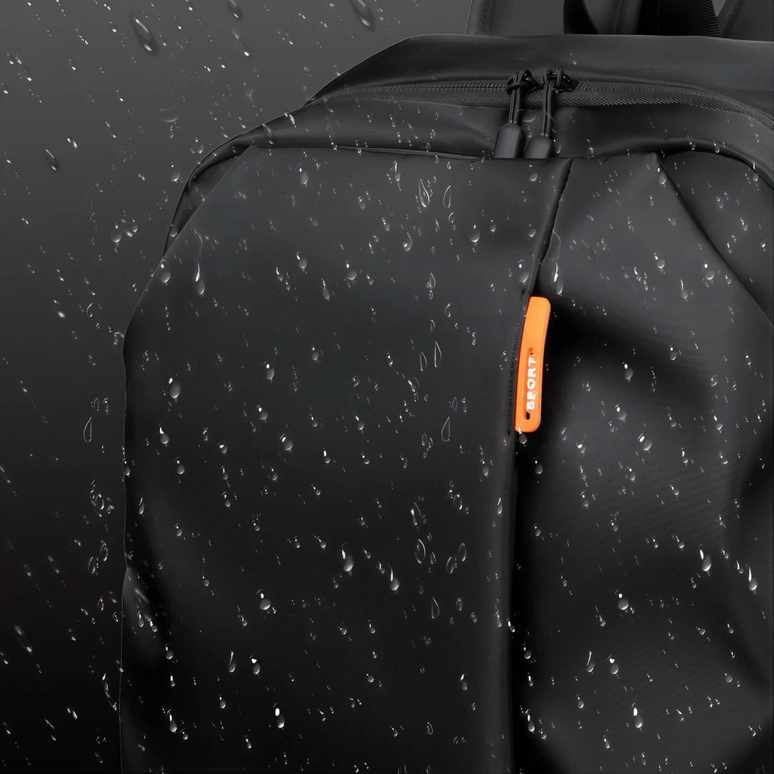 Sac à dos pour le collège Pack’nGO résistant à l’eau avec tirette orange