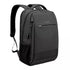 Sac à dos pour ordi portable noir avec plusieurs compartiments zippés et poche en mesh