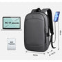 Sac à dos pour ordinateur 17 pouces BackGuard gris avec port de chargement USB
