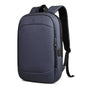 Sac à dos pour ordinateur 17 pouces BackGuard minimaliste navy avec compartiments et port USB