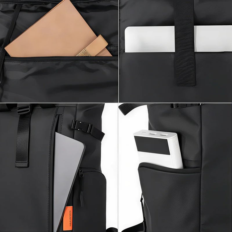Sac à dos pour pc homme TangoColl 16 avec compartiments pour ordinateur, tablette et banque d’alimentation