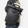 Sac à dos pour pc homme TangoColl 16 noir avec zip orange et roulettes