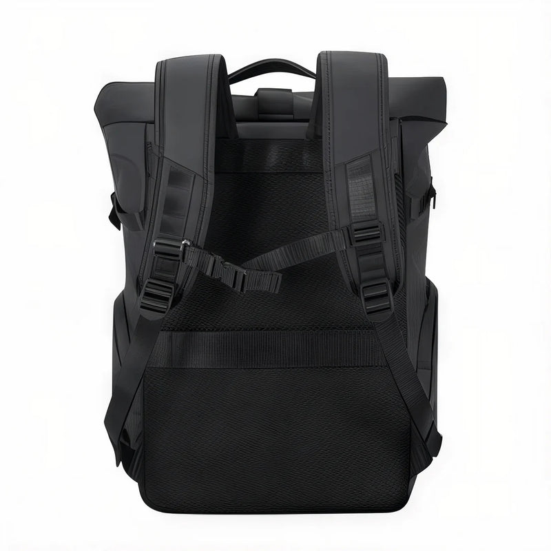 Sac à dos pour PC homme TangoColl 16 noir avec bretelles rembourrées et poitrine