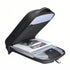 Étui noir ouvert pour ordinateur portable 15,6 pouces avec compartiments et accessoires