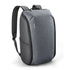 Sac à dos professionnel femme gris moderne avec bretelles rembourrées et design minimaliste