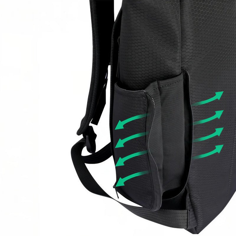 Sac à dos Quasar I 16 pouces Ryden avec poche latérale respirante noire