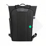 Sac à dos Quasar I 16 pouces Ryden avec texture noire et poche latérale pour tablette