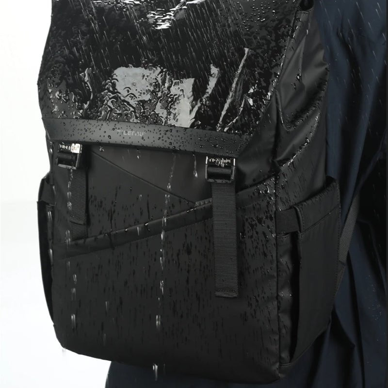 Sac à dos à rabat 16 pouces Tiger Lyra imperméable avec boucles de fermeture