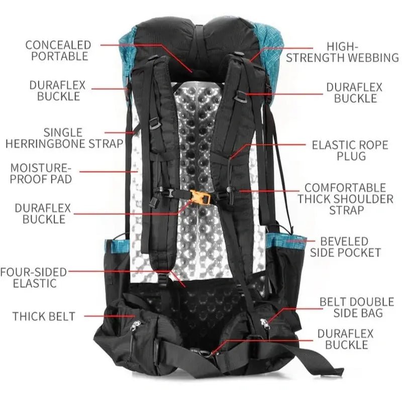 Sac à dos randonnée femme ultra léger avec caractéristiques confort, durabilité et grande capacité