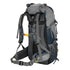Sac à dos randonnée homme 50l gris et bleu marine avec compartiments et bretelles ajustables