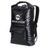 Sac à dos randonnée imperméable noir avec rouleau, poches frontales et latérales