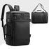 Sac à dos rectangulaire 25l et sac de voyage convertible noir avec bandoulière