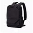 Sac à dos rentrée minimaliste noir avec compartiment zippé et bretelles rembourrées