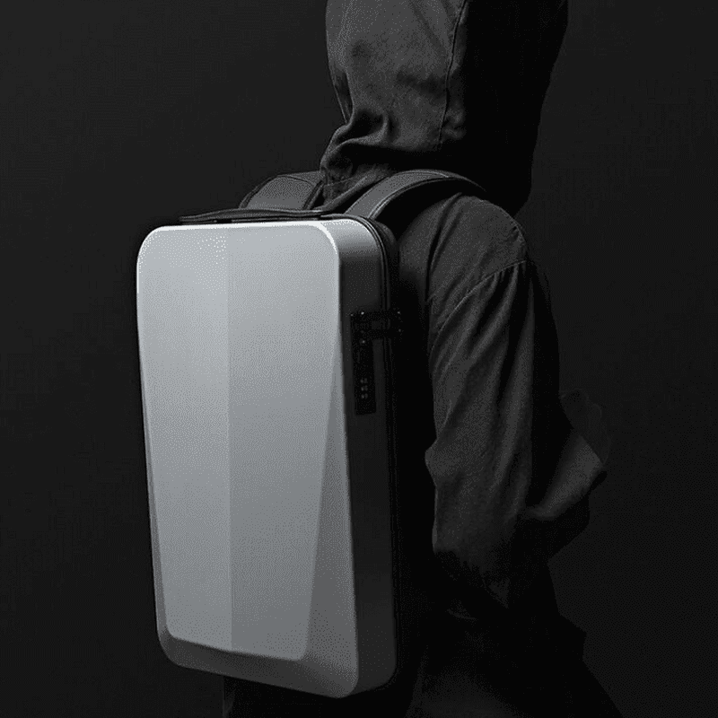Sac à dos rigide anti-choc Atom avec coque rigide et serrure pour sécurité et style