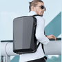 Sac à dos rigide anti-choc Atom avec coque rigide noire et cadenas combiné sécurisé