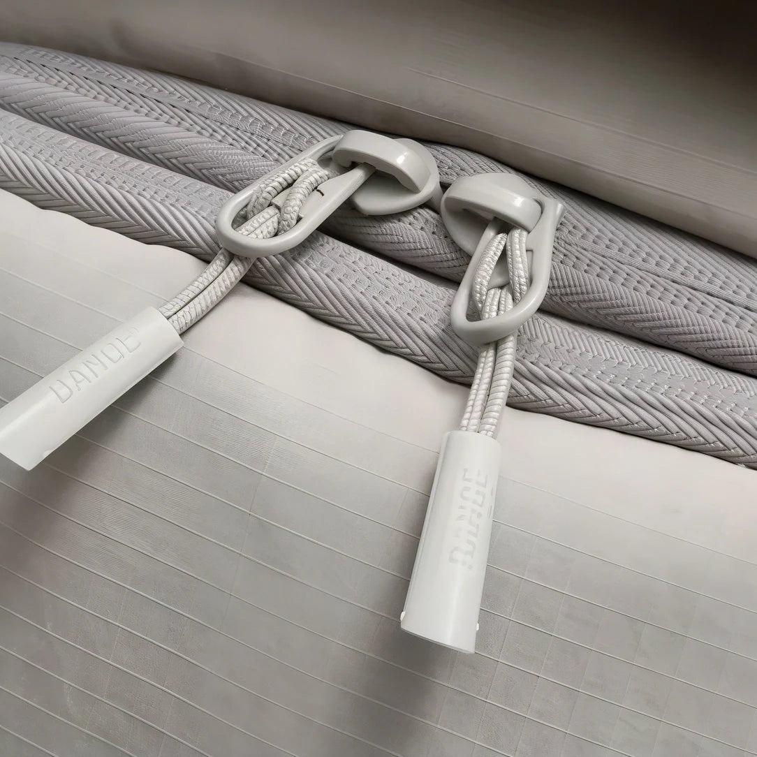 Cordon blanc tressé avec fermoirs et boucles métalliques pour sac à dos BG Tech X 21L