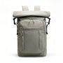 Sac à dos roll-top de ville 21L gris clair BG Tech X, tissu résistant