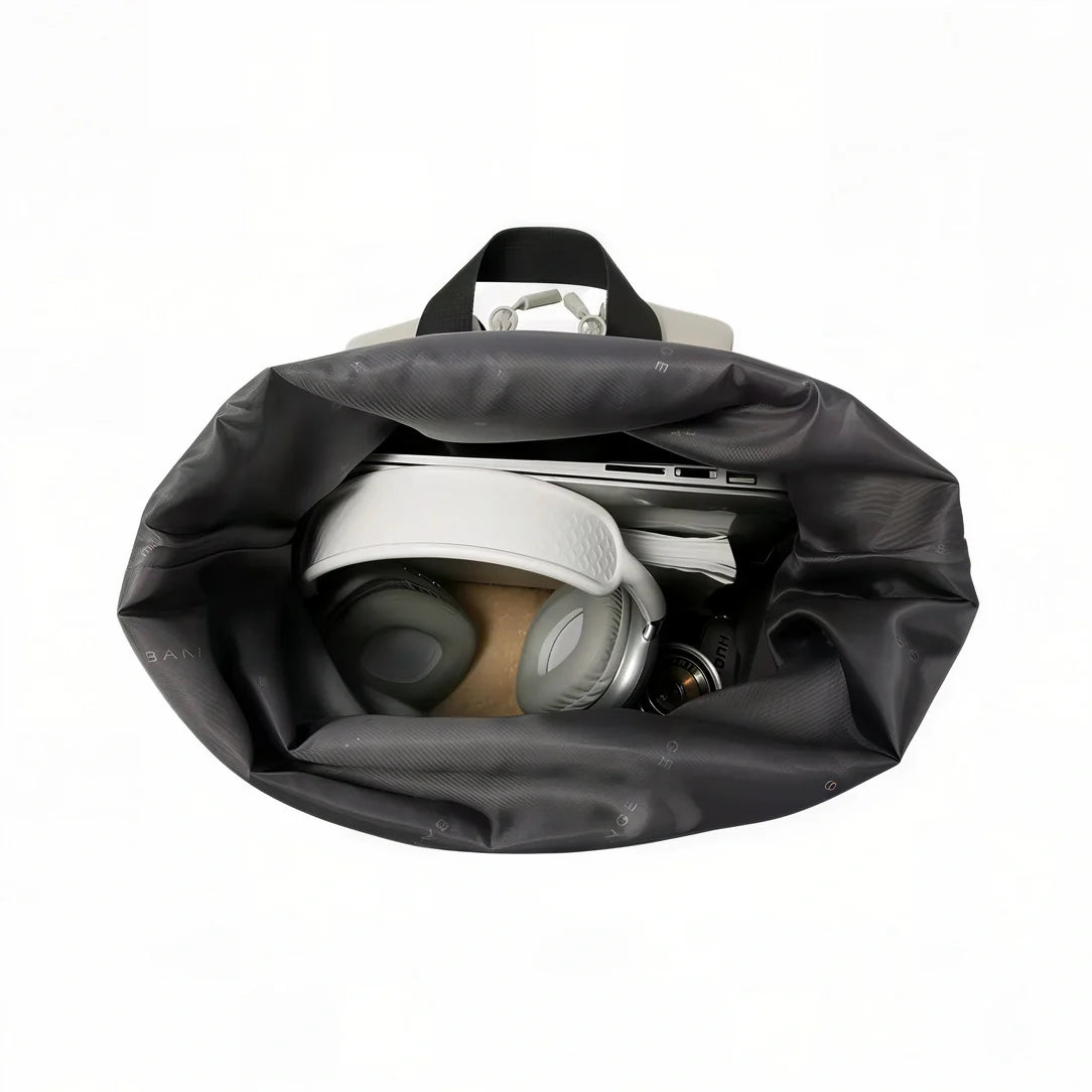 Sac à dos roll top de ville 21L BG Tech X noir étanche avec compartiment laptop