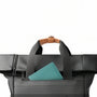 Sac à dos roll top noir pc 15,6 pouces
