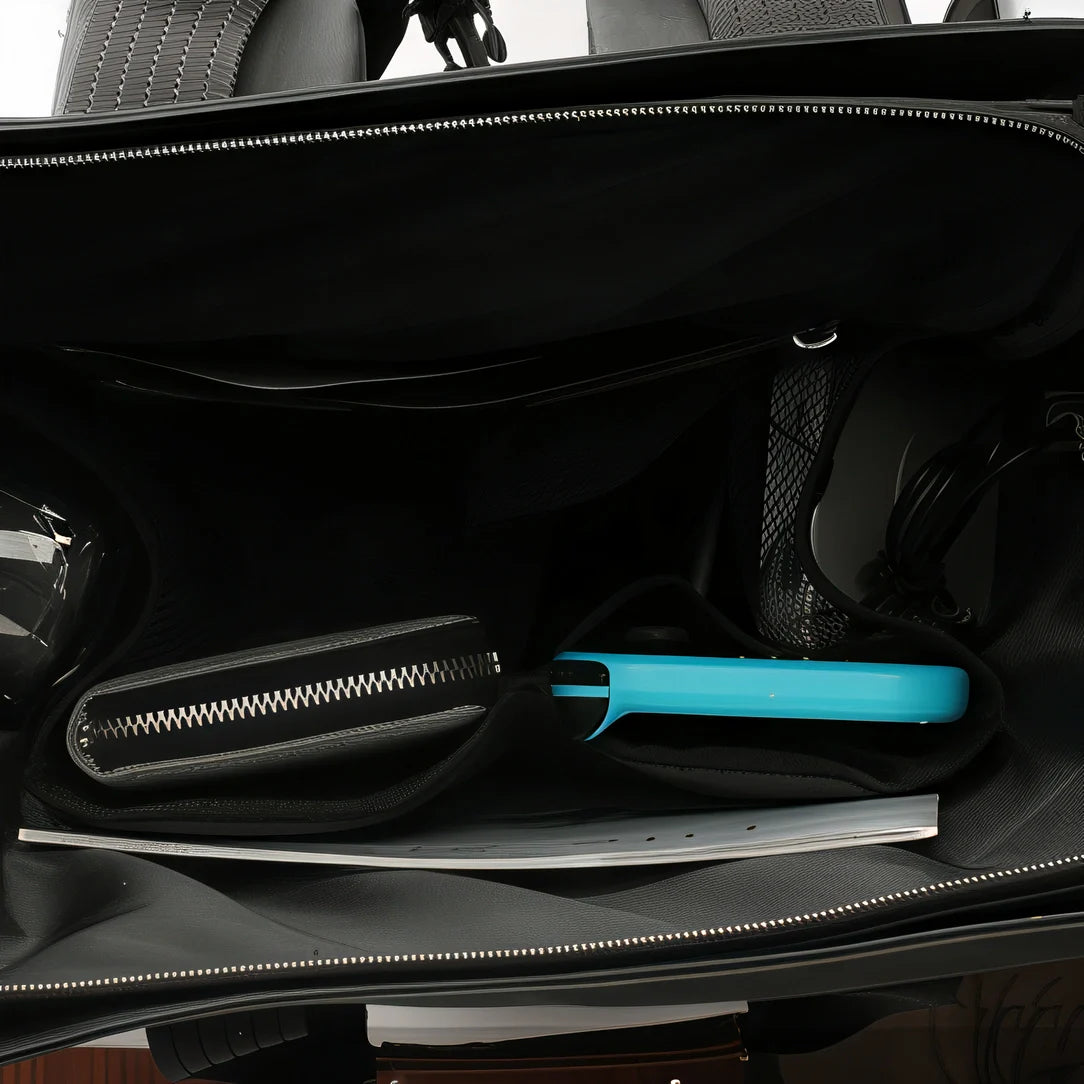 Sac à dos roll top noir pc 15,6 pouces
