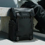 Sac à dos roll top noir avec plusieurs boucles pour ordinateur portable 15 pouces Tigernu ZX