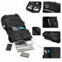 Sac à dos roll top PC 15 pouces moderne Tigernu ZX noir avec plusieurs compartiments