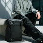 Sac à dos roll top PC 15 pouces moderne Tigernu ZX avec sangles et boucles extérieures