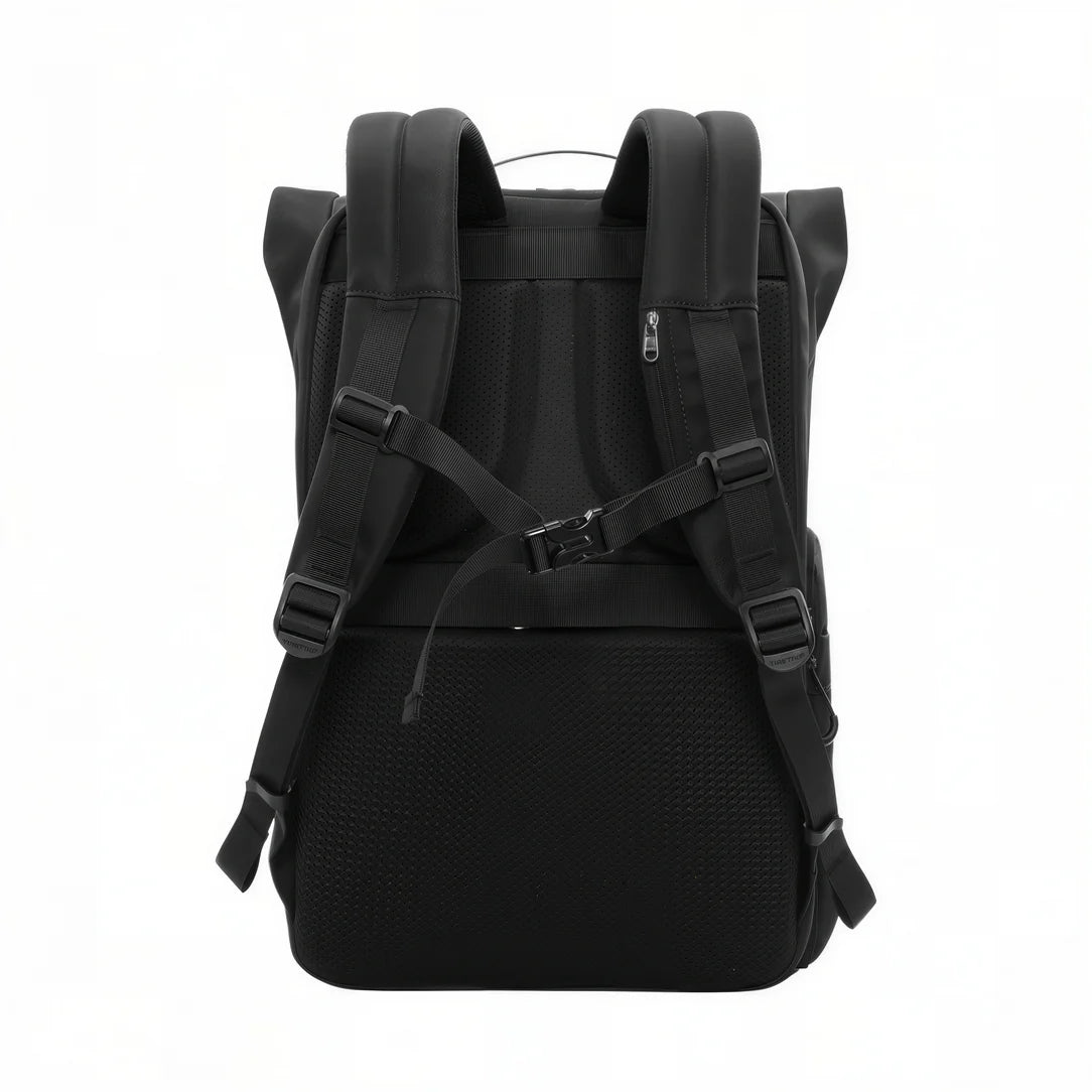 Sac à dos roll top PC 15 pouces moderne Tigernu ZX avec bretelles rembourrées et boucle de poitrine