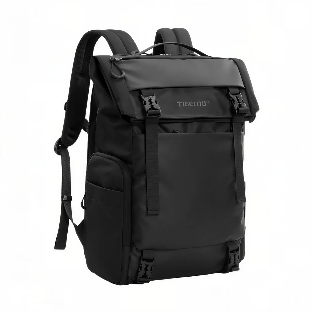 Sac à dos roll top Tigernu ZX moderne pour PC 15 pouces avec plusieurs compartiments