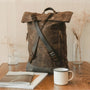 Sac à dos roll top rétro - Rustic