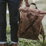 Sac à dos roll top rétro - Rustic