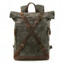 Sac à dos roll top rétro - Rustic