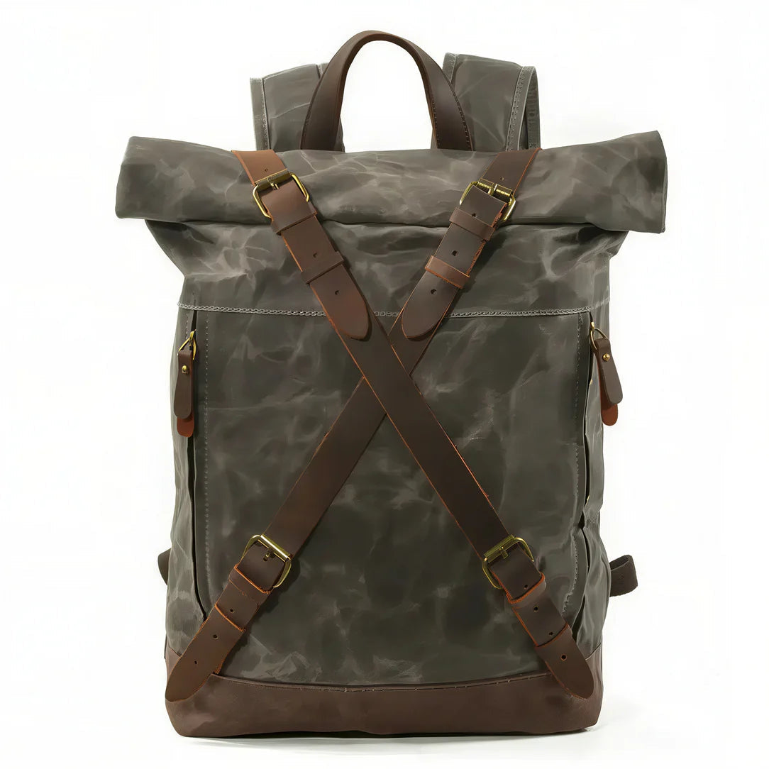 Sac à dos roll top rétro - Rustic