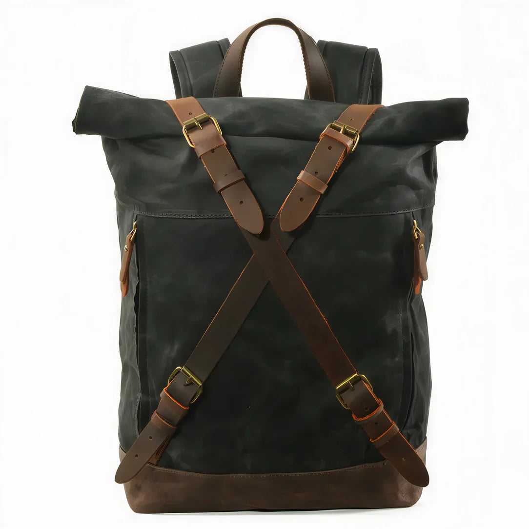 Sac à dos roll top rétro - Rustic
