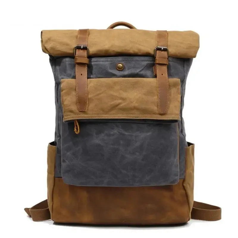 Sac à dos roll top vintage